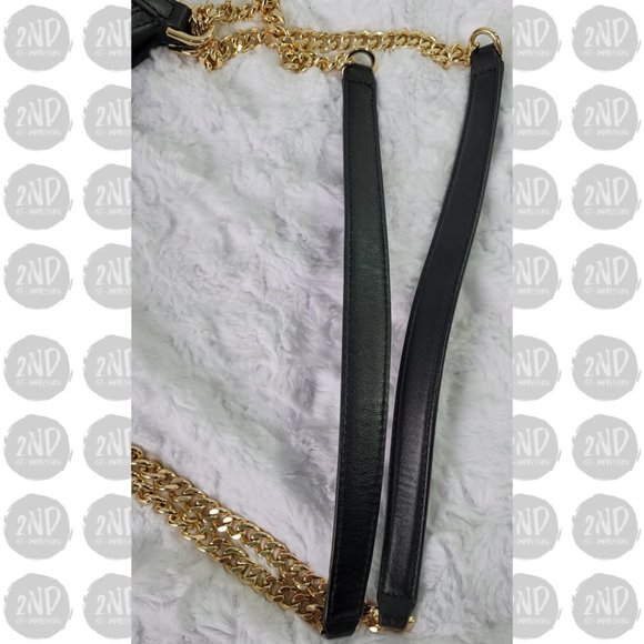 Michael Kors Whitney Quilted Small Chain Shoulder Tote Black Leather - Picture 12 of 16